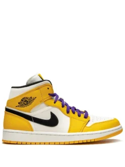 Air Jordan 1 Mid SE "Lakers" sneakers Yellow