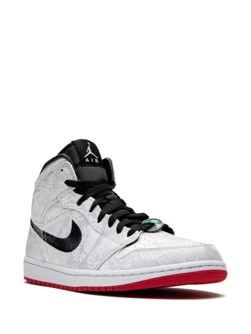 x Edison Chen Air Jordan 1 Mid "Fearless - CLOT Silk" sneakers White -JDAN Sport 14839960 24420597 1000