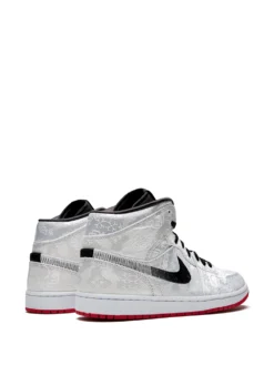 x Edison Chen Air Jordan 1 Mid "Fearless - CLOT Silk" sneakers White -JDAN Sport 14839960 24420598 1000