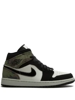 Air Jordan 1 Mid "Camo" sneakers Black
