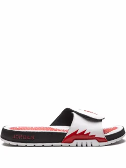 Jordan Hydro 5 Retro "Fire Red 5" slides White