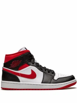 Air Jordan 1 Mid "Metallic Red" sneakers White