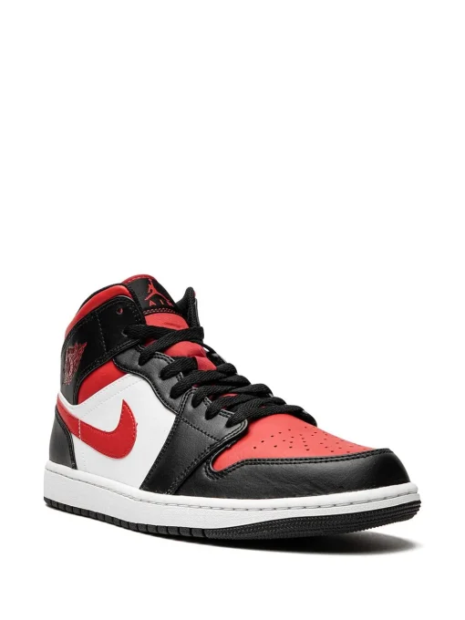 Air Jordan 1 Mid "Bred Toe" sneakers White -JDAN Sport 18978202 41266945 1000