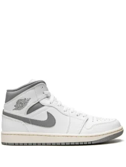 Air Jordan 1 Mid "White/Stealth Grey" sneakers
