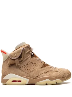 x Travis Scott Air Jordan 6 Retro SP "British Khaki Promo Sample" sneakers Neutrals