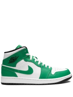Air Jordan 1 Mid "Lucky Green" sneakers White