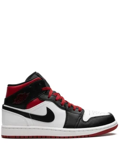 Air Jordan 1 Mid "Gym Red/Black Toe" sneakers White
