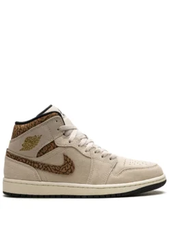 Air Jordan 1 Mid "Brown Elephant" sneakers Neutrals