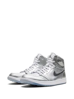 Air Jordan 1 High "Gift Giving" golf shoes Silver -JDAN Sport 22324749 52310693 1000