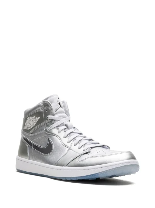 Air Jordan 1 High "Gift Giving" golf shoes Silver -JDAN Sport 22324749 52310694 1000
