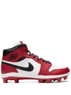 Jordan 1 Retro MCS "Chicago" baseball cleats Red