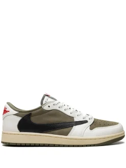 x Travis Scott Air Jordan 1 Low OG "Medium Olive" sneakers Neutrals