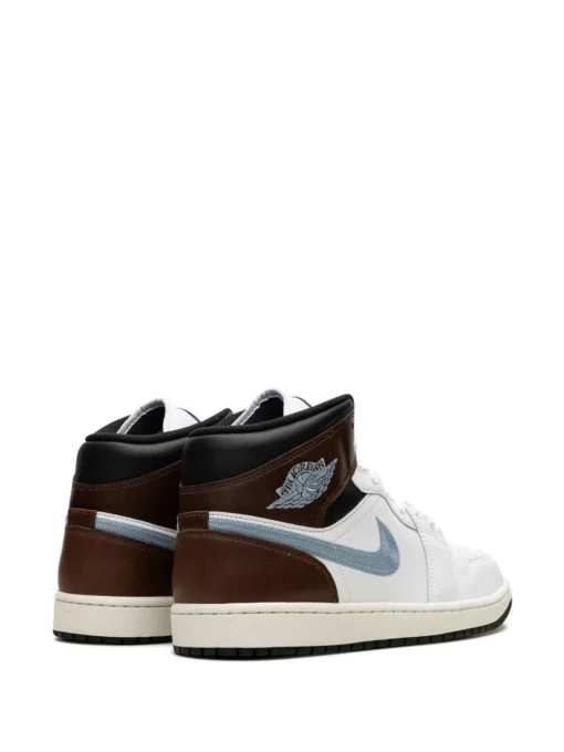 Air Jordan 1 Mid SE "Brown/Blue/Grey" sneakers White -JDAN Sport 23644150 55242642 1000