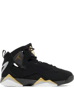 Jordan True Flight "Black/Metallic Gold/Wolf Grey/White" sneakers