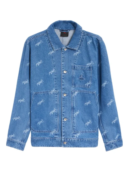 Jordan Flight Heritage denim jacket Blue -JDAN Sport 27669056 59345371 1000