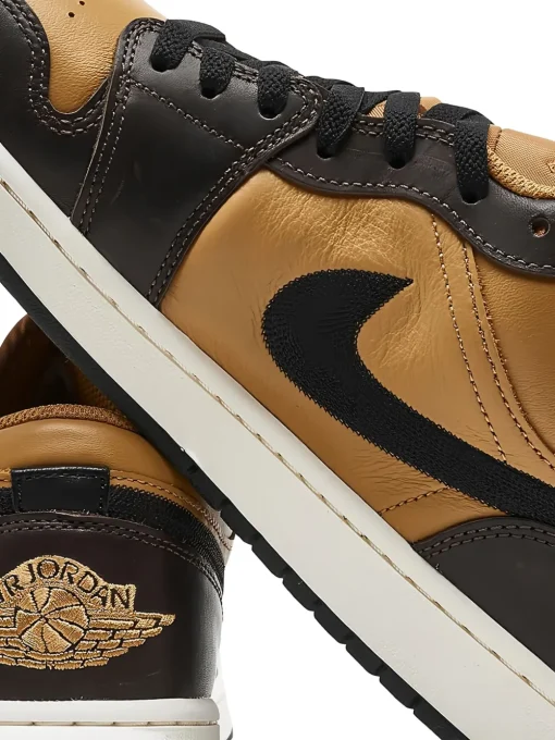 Air Jordan 1 Low SE "Flax/Baroque Brown/Vintage Coral/Black" sneakers -JDAN Sport 28604760 59262908 1000