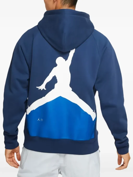 Jordan x Fragment fleece hoodie Blue -JDAN Sport 28738953 59337046 1000