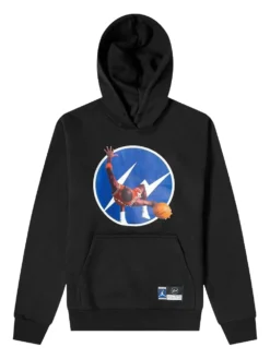 Jordan x Fragment jersey hoodie Black