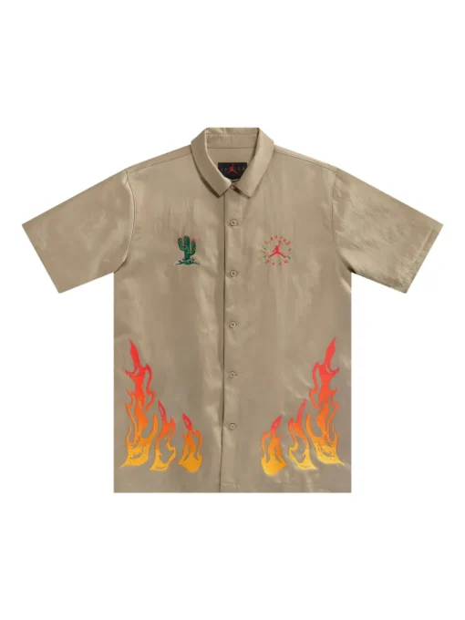 Jordan x Travis Scott Cactus shirt Brown -JDAN Sport 28738972 59347135 1000