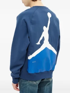 Jordan x Fragment crew-neck sweatshirt Blue -JDAN Sport 28738982 59262963 1000