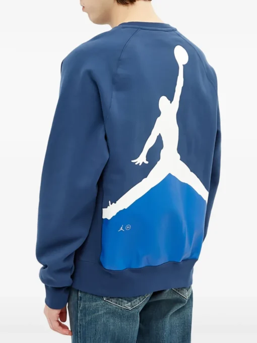 Jordan x Fragment crew-neck sweatshirt Blue -JDAN Sport 28738982 59262963 1000
