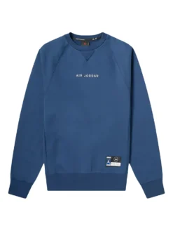 Jordan x Fragment crew-neck sweatshirt Blue