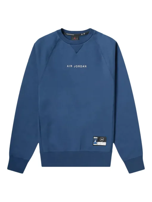 Jordan x Fragment crew-neck sweatshirt Blue -JDAN Sport 28738982 59263007 1000