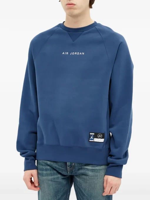 Jordan x Fragment crew-neck sweatshirt Blue -JDAN Sport 28738982 59263029 1000