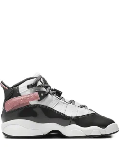 Jordan 6 Rings GS "White/Red Stardust/Vapor Green/Anthracite" sneakers